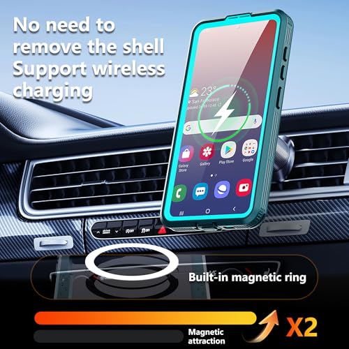 Waterproof Phone Case for Samsung Galaxy S26 Protective Teal - color: Teal, size: Samsung Galaxy S26