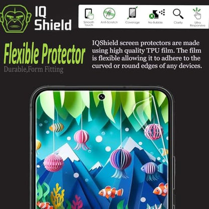 IQShield 2 Pack Screen Protector for Samsung Galaxy S22 5G 6.1 Inch, Easy Install, Anti-Scratch, Anti-Bubble, Clear TPU Film - size: 6.1-INCH