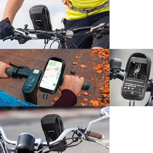 WOLFILIST Phone Holder for Bike/E-Bike, Bicycle Handlebar/Top Tube Bag