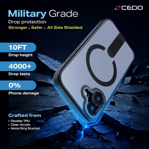 CEDO Magnetic Kickstand Case for iPhone 17, MagSafe Compatible Black - size: iPhone 17