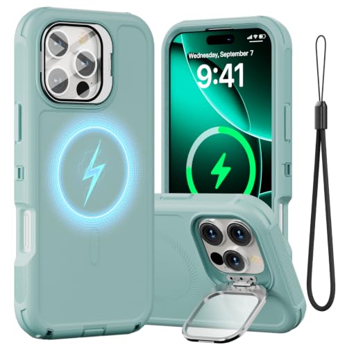 Follaroma for iPhone 16 Pro Case,Magnetic,Heavy Duty Case,6.3'',Mint - color: Mint, size: iPhone 16 Pro 6.3''