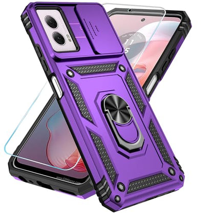 SunStory for Motorola Moto G Power 5G 2024 Case with Kickstand,Purple - color: Purple