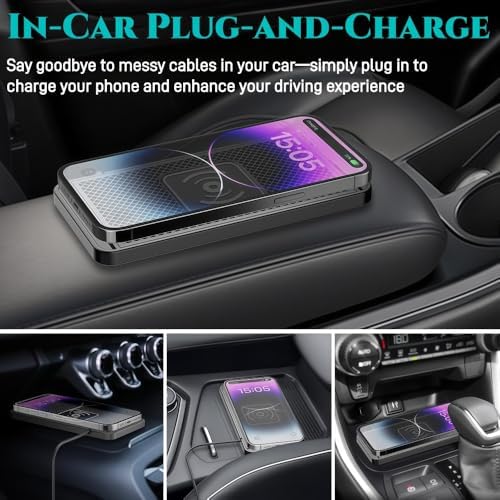 Wireless Charging Pad for Chevrolet Equinox Traverse Trax Fast Charging Dock Non-Slip Silicone Mat Accessories Interior Upgrade