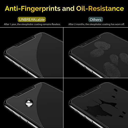 UNBREAKcable 3-Pack Screen Protector for iPhone 11 Pro Max/iPhone XS Max | Shatterproof Tempered Glass, Easy Installation, 9H Hardness, 99.99% HD Clear, Bubble-Free, Anti-Fingerprint, Case Friendly - size: iPhone 11 Pro Max/XS Max
