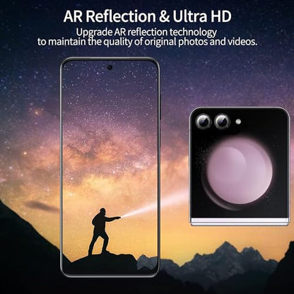 for Samsung Galaxy Z Flip6 Camera Lens Protectors, Scratch-Resistant HD Clarity Ultra-Thin Tempered Glass Camera Cover with Aluminum Edging,Individual Metal Lens Cover,Black - color: Black