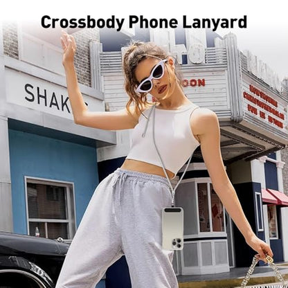 SHANSHUI Phone Lanyard, 2 Pack Crossbody Wrist Nylon Cell Phone Lanyard Around the Neck Anti-Drop Strap with 2 Tether Pads Compatible with iPhone and Most Smartphones - Black Grey - color: BlackGray
