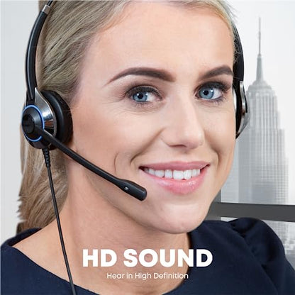 TruVoice HD-500 Premium Single Ear Headset with Noise Canceling Microphone and 2.5mm Cable for Cisco SPA303, SPA502g, SPA504g, SPA508g, SPA509g, SPA514g, SPA525g and Phones with a 2.5mm Jack Port