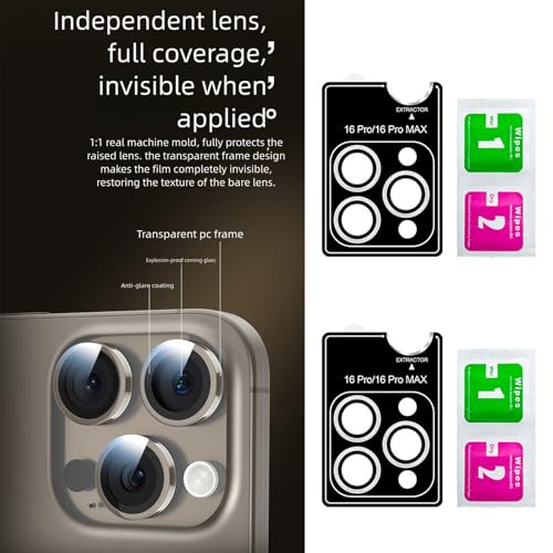 Anti-Scratch Tempered Glass Lens Protectors Matte Finish Shockproof for Phone 16 Series Camera Guard Camera Lens Cover - color: B
