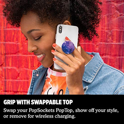 PopSockets: PopGrip with Swappable Top for Phones & Tablets - Glitter Nebula - color: Nebula