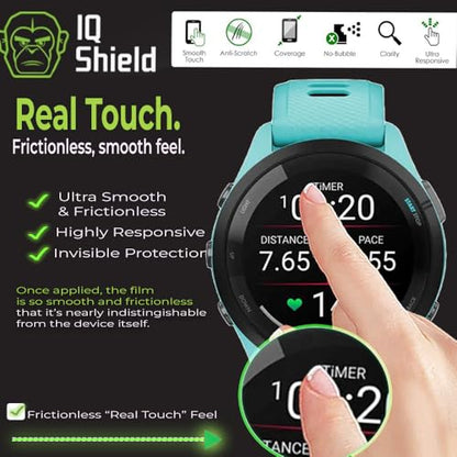 IQShield 6 Pack Screen Protector for Garmin Forerunner 265 (46mm), Easy Install, Ultra Thin, Anti-Scratch, Anti-Bubble, Clear TPU Film