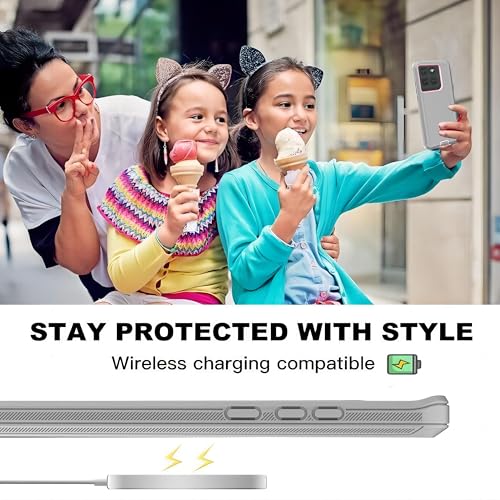 for Moto Edge 2025 Phone Case 3 in 1 Shockproof TPU Hard PC Bumper Drop-Proof Shell Light Gray - color: Lihgt Gray