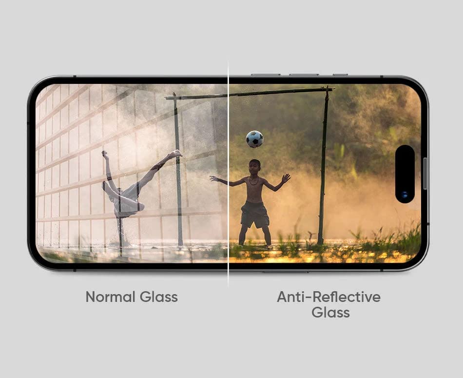 FLOLAB NanoArmour ONETIME PRO for iPhone 15 Pro Privacy Screen Protector, Anti-Reflective, 3D Edge-to-Edge, Anti-Spy Tempered Glass, Reinforced Edges, Durable, Smooth, Easy Install, Dust-Free - size: 15 Pro