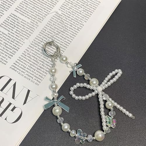 Phone Wrist Strap,Marble Beaded Phone Charm with Tether Tab,Hands-Free Wrist Strap (E) - color: E