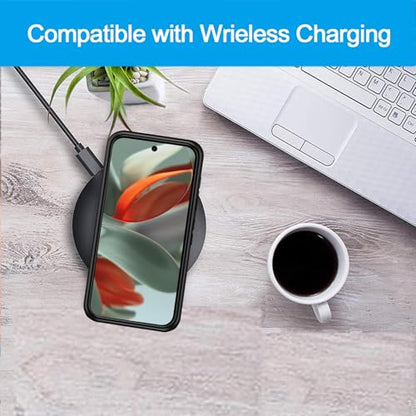 Battery Case for Pixel 9/9 Pro, Upgraded 10000mAh Battery Pack Rechargeable Charger Case with Wireless Charging Compatible for Pixel 9/9 Pro(6.3 inch) External Charging Cover(Black) - size: Pixel 9/9 Pro