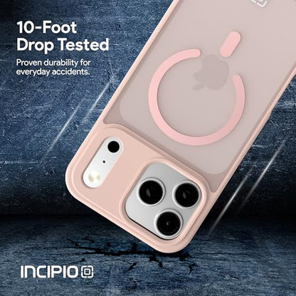 Incipio - Fog iPhone 17 Pro Max, Magsafe Compatible Phone Case, 10ft Drop Tested, Ultra Durable & Shock Absorbing, Scratch Resistant & Slim Profile (Pink) - color: Pink, size: iPhone 17 Pro Max