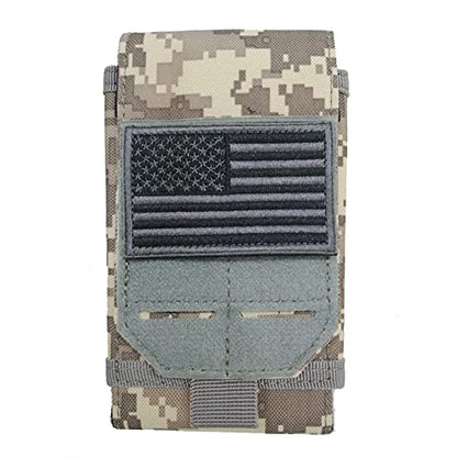 Universal Tactical Molle Phone Pouch Cellphone Holder | Mobile Holster Belt Smartphone Pouch for iPhone 17 Pro Max/Air/17 Pro/ iphone17/16 /15 /14 /13/12 Pro Max/iphone 16/15/14Plus - color: ACU