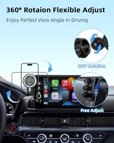 PZK Car Phone Holder for Toyota Avalon/Hybrid 2019-2022 9-Inch Screen - color: Magsafe+ Wireless Charger, size: Avalon/ Avalon Hybrid 2019-2022
