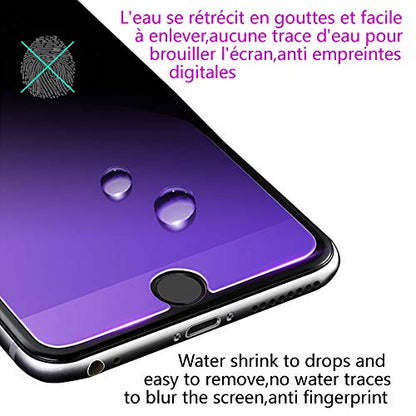 Anti Blue Light Screen Protector for iPhone 8 Plus,2.5D Edge 9H Tempered Glass Protective Film for iPhone 8 Plus - size: 8 Plus