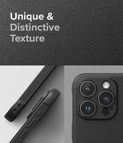 Ringke Onyx for iPhone 15 Pro Case, [Compatible with MagSafe] Oil & Dirt Resistant, Individual Lens Covers for Cameras, Non-Slip Enhanced Grip Lightweight Cover - Magnetic Black | Compatible with MagSafe, Anti-Fingerprint Texture, Slim & Lightweight Desig
