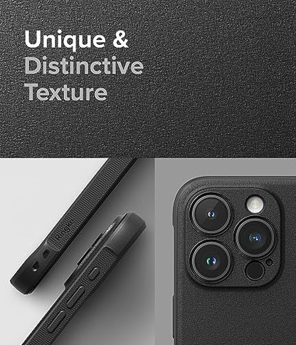Ringke Onyx for iPhone 15 Pro Case, [Compatible with MagSafe] Oil & Dirt Resistant, Individual Lens Covers for Cameras, Non-Slip Enhanced Grip Lightweight Cover - Magnetic Black | Compatible with MagSafe, Anti-Fingerprint Texture, Slim & Lightweight Desig