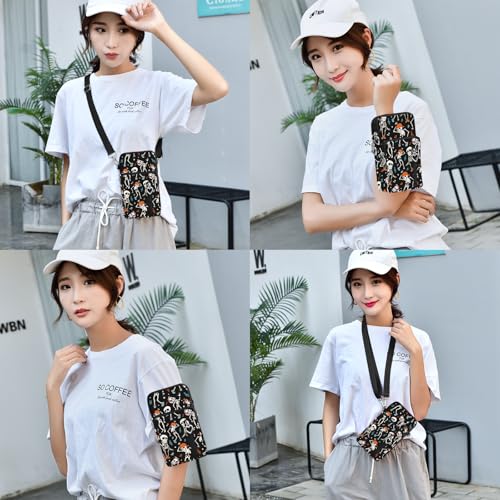 BIAOTIE Lightweight Small Crossbody bags Cell Phone Purses Travel Pouch Shoulder Bag for Women - color: Black-skeleton