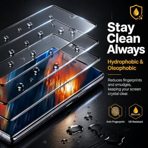3 Pack Screen Protector for Samsung Galaxy Note 10 Plus Tempered Glass, 9H Hardness HD Clear Anti Scratch Full Edge Coverage Fingerprint Unlock Compatible Ultra Thin Protective Shield Film Guard
