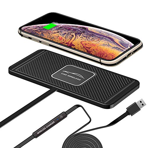 Wireless Car Charger QC 3.0 USB Adapter Kit Fast 15W 10W 7.5W Quick Charge Qi Charging Pad for iPhone 14 13 12 Mini 11 Pro Max 8 Plus X XR Xs LG G8 Samsung Note 9 Galaxy S10 S20 S21 S22 Android Phones