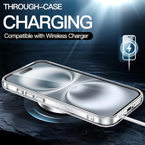 JETech Case ONLY for iPhone 16 Plus 6.7-Inch, Non-Yellowing Shockproof Phone Bumper Cover, Anti-Scratch Clear Back (Clear) - color: Clear, size: iPhone 16 Plus