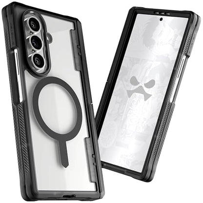 Ghostek Covert Clear Fold 7 Case with Built-in Kickstand, MagSafe and Full Hinge Protection Designed for 2025 Samsung Galaxy Z Fold7 (8") (Smoke Matte) - color: Smoke Matte, size: Galaxy Z Fold 7