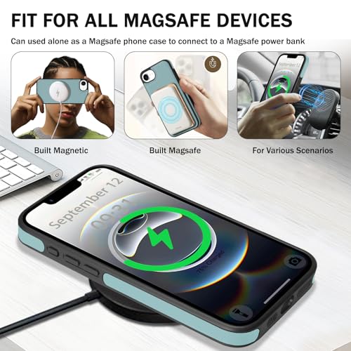 for iPhone 16e / iPhone 17e Wallet Case, 2-in-1 Detachable Phone Case, Card Holder RFID Blocking, Fashionable Faux Leather Card Slot & Folding Design (Blue 6.1'') - color: Blue, size: iPhone 16E