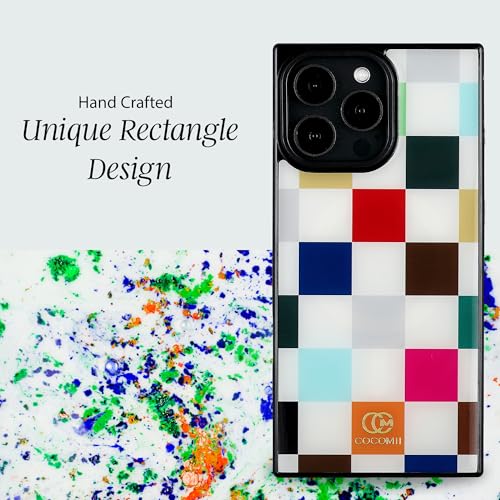 COCOMII Rectangle for iPhone 12 Pro Max Case, Le Carré de Luxe Checkered | Compatible with MagSafe Wireless Charging, Shockproof 10ft Drop Protection, Camera & Screen Protection, Premium Glossy Finish - color: Le Carré de Luxe Checkered, size: iPhone 12 P