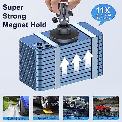 Car Vent Phone Mount - Magnetic Phone Holder for Car, Very Strong Magnet, Upgrade Adjustable Screw AC Mount, Compatible with MagSafe, iPhone, Galaxy, Pixel & Other Smartphones, 360 Rotation - color: Adjustable Screw