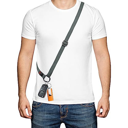 Dual-use Adjustable Lanyard End-to-end Connection Lanyard Anti-lost Neck Strap Holder for Keys Wallet Camera - color: Steel Gray Lanyard, size: Long Crossbody Lanyard - Cotton