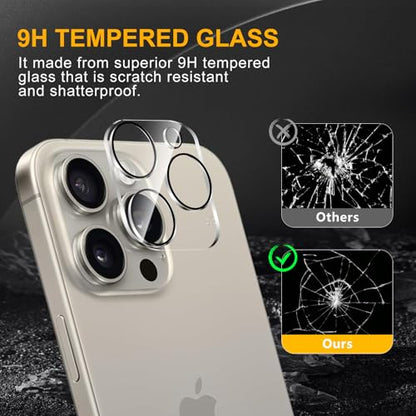 3 Pack Camera Lens Protector for iPhone 14 Pro Max/15 Pro Max - size: iPhone 14 Pro/ 14 Pro Max