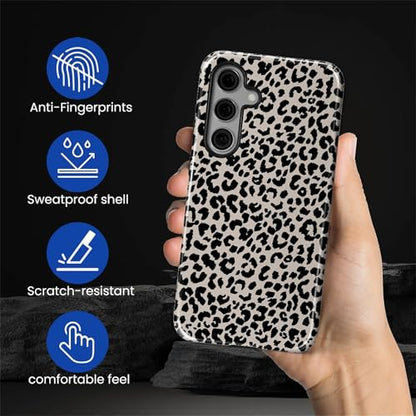Case Compatible with Samsung Galaxy S23 FE, Hybrid 2-Layer Hard Shell Protection Case, Shockproof Protective Tough Phone Cover, Animal Leopard Print - color: Animal Leopard Print, size: Samsung Galaxy S23 FE
