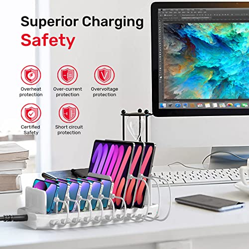 Unitek 120W 10-Port Type-C Charging Station, 10 iPads Simultaneously