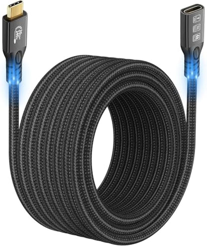 Long USB C 3.2 Cable Gen-2 240W Charging Extension 5m 16.5ft - size: 5 m, style: USB 3.2 Straight