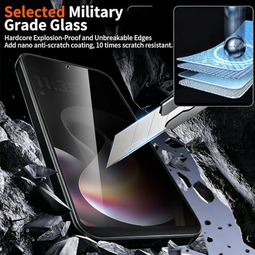 2 Pack Privacy Screen Protector for Motorola Moto G Stylus 5G 2026 - size: Moto G Stylus 5G 2026