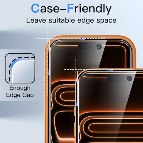 JETech Privacy Screen Protector for iPhone 17 Pro Max, 2-Pack - size: iPhone 17 Pro Max