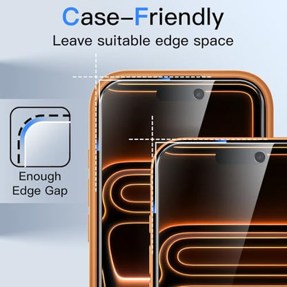 JETech Privacy Screen Protector for iPhone 17 Pro Max, 2-Pack - size: iPhone 17 Pro Max