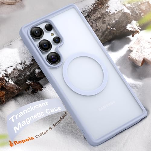 Maledan Shockproof Case for Samsung Galaxy S25 Ultra [Stain-Resistant] [Military-Grade Protection] [Compatible with MagSafe] [Anti-Yellowing] - Magnetic S25 Ultra Case Cover, StainGuard Titanium Blue - color: StainGuard Titanium Blue