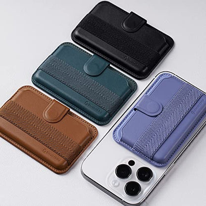 Sinjimoru Pull Tab Magnetic Wallet for MagSafe, Grip Band, Lavender - color: Band Lavender
