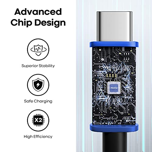 CLEEFUN Extra Long USB A USB C Cable 26ft, USB to USB C Power Cable 26 Foot - color: Blue, size: 26ft