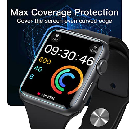 JETech TPU Screen Protector for Apple Watch Series 3/2/1 38mm, 3-Pack - size: Apple Watch Series 3/2/1 38mm