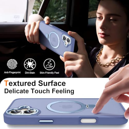 Magnetic for iPhone 16 Plus Case with Ring Stand, Sierra Blue - color: Sierra Blue, size: Iphone 16 Plus 6.7 inches