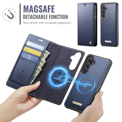 for Samsung Galaxy S26 Plus 2in1 Detachable Wallet Case, Deep Blue - color: (Detachable 2 in 1)-Deep Blue, size: Galaxy S26 Plus