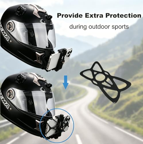 Motorcycle Phone Mount Girp Tether Non-Slip Silicone Security Universal Bike Replacement Straps Holders Security Bands Elastic X Web Mount Grip for Motorcycle Bicycle Scooter, 6 Packs