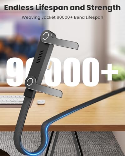 USB C to Lightning Cable with Built-in Phone Stand, MFi Certified 30W PD Fast Sideways iPhone Charger, 90 Degree Type C to Lightning Cable, 2 in 1 Invisible Holder Charger Cable for iPhone 14-5, iPad