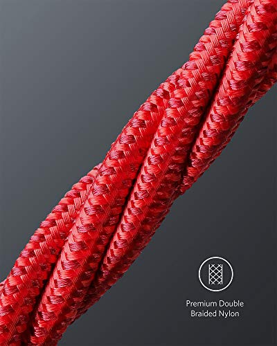 Anker USB C to USB C Cable, 100W Fast Charging Cable (1-Pack, 6 ft, Red) - color: Red, size: 10ft