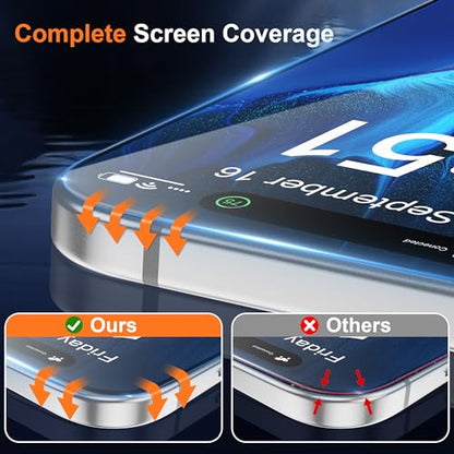 4 Pack Screen Protector for iPhone 17 PRO MAX (6.9 inch) Tempered Glass Film, Military Grade Shatterproof, 9H Hardness Case Friendly Ultra Resistant - HD Clear (4 Pack) - size: for iPhone 17 PRO MAX